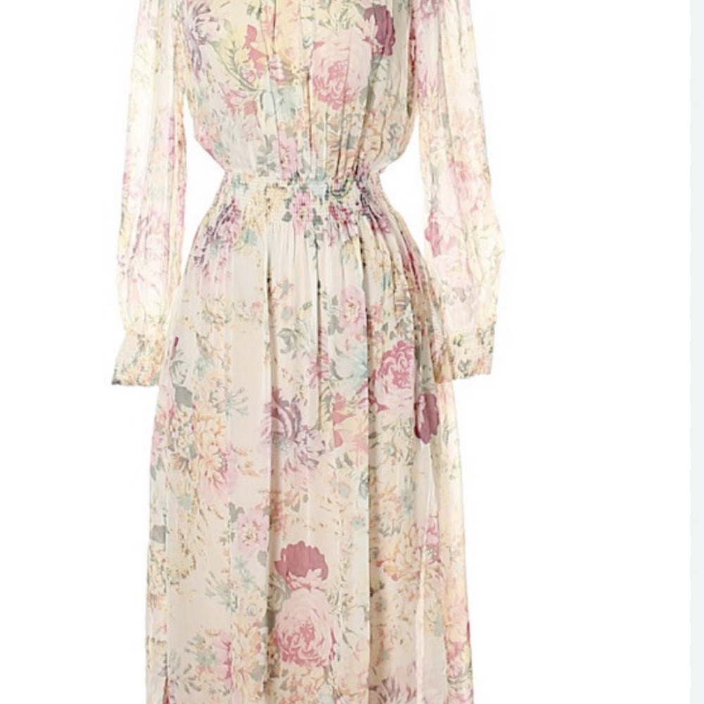 Zara Floral Long Sleeve Dress